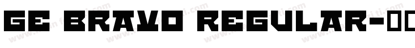 GE Bravo Regular字体转换